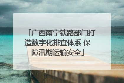 广西南宁铁路部门打造数字化排查体系 保障汛期运输安全