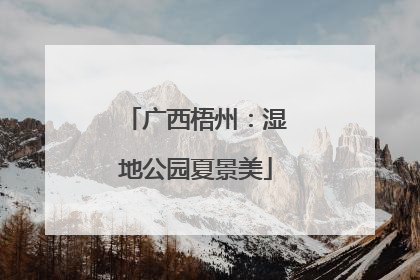 广西梧州：湿地公园夏景美