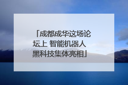 成都成华这场论坛上 智能机器人黑科技集体亮相