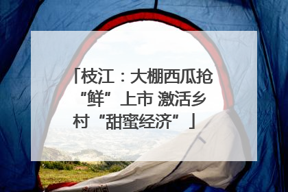 枝江：大棚西瓜抢“鲜”上市 激活乡村“甜蜜经济”
