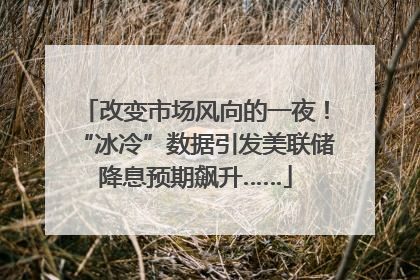 改变市场风向的一夜！“冰冷”数据引发美联储降息预期飙升……