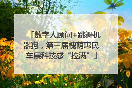 数字人顾问+跳舞机器狗，第三届槐荫惠民车展科技感“拉满”