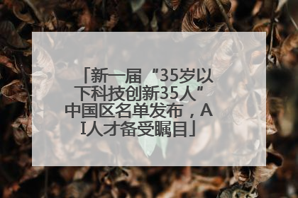 新一届“35岁以下科技创新35人”中国区名单发布，AI人才备受瞩目