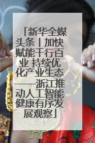 新华全媒头条丨加快赋能千行百业 持续优化产业生态——浙江推动人工智能健康有序发展观察