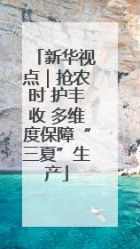 新华视点｜抢农时 护丰收 多维度保障“三夏”生产