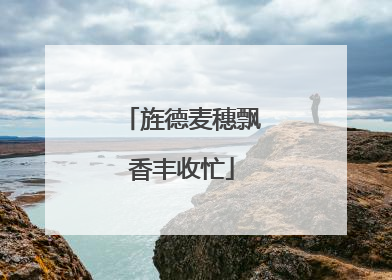 旌德麦穗飘香丰收忙