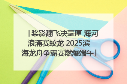 桨影翻飞决毫厘 海河浪涌赛蛟龙 2025滨海龙舟争霸赛燃爆端午