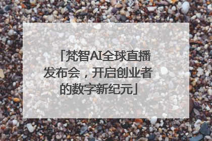 梵智AI全球直播发布会，开启创业者的数字新纪元