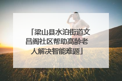 梁山县水泊街道文昌阁社区帮助高龄老人解决智能难题