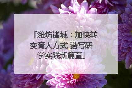 潍坊诸城：加快转变育人方式 谱写研学实践新篇章