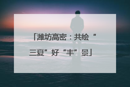 潍坊高密：共绘“三夏”好“丰”景