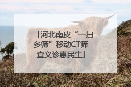 河北南皮“一扫多筛”移动CT筛查义诊惠民生