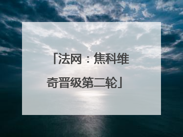 法网：焦科维奇晋级第二轮