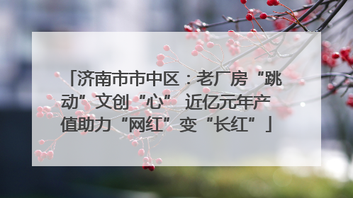 济南市市中区：老厂房“跳动”文创“心” 近亿元年产值助力“网红”变“长红”