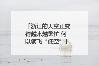 浙江的天空正变得越来越繁忙 何以领飞“低空”