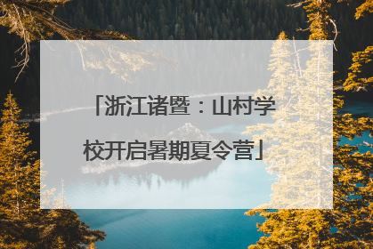 浙江诸暨：山村学校开启暑期夏令营