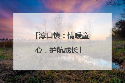 淳口镇：情暖童心，护航成长