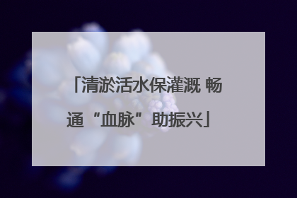清淤活水保灌溉 畅通“血脉”助振兴