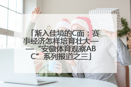 渐入佳境的C面：赛事经济怎样培育壮大——“安徽体育观察ABC”系列报道之三