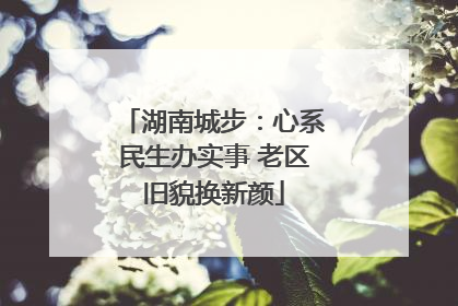 湖南城步：心系民生办实事 老区旧貌换新颜