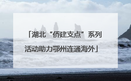 湖北“侨建支点”系列活动助力鄂州连通海外