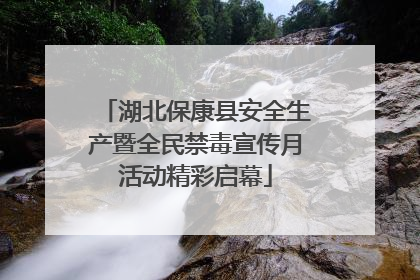 湖北保康县安全生产暨全民禁毒宣传月活动精彩启幕