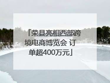荣县亮相西部跨境电商博览会 订单超400万元