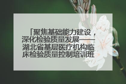 聚焦基础能力建设，深化检验质量发展——湖北省基层医疗机构临床检验质量控制培训班（孝感站）成功举办