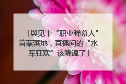 舆见丨“职业弹幕人”首案落地，直播间的“水军狂欢”该降温了