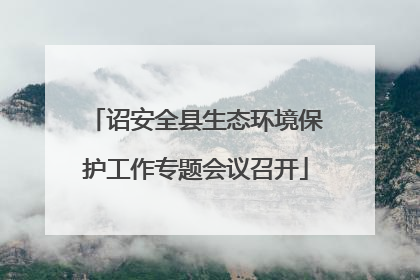 诏安全县生态环境保护工作专题会议召开