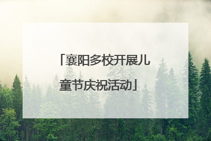 襄阳多校开展儿童节庆祝活动