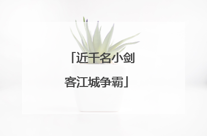 近千名小剑客江城争霸