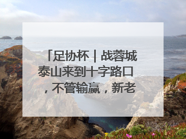 足协杯｜战蓉城泰山来到十字路口，不管输赢，新老交替势在必行