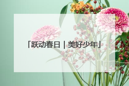 跃动春日｜美好少年