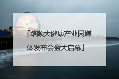 路顺大健康产业园媒体发布会盛大启幕