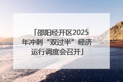 邵阳经开区2025年冲刺“双过半”经济运行调度会召开