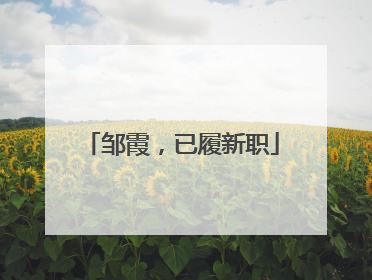 邹霞，已履新职