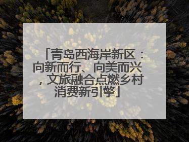 青岛西海岸新区：向新而行、向美而兴，文旅融合点燃乡村消费新引擎
