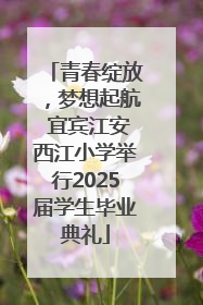 青春绽放，梦想起航 宜宾江安西江小学举行2025届学生毕业典礼