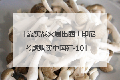 靠实战火爆出圈！印尼考虑购买中国歼-10