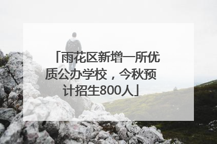 雨花区新增一所优质公办学校，今秋预计招生800人