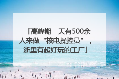 高峰期一天有500余人来做“核电操控员”，浙里有超好玩的工厂