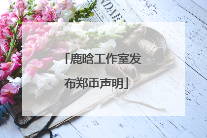 鹿晗工作室发布郑重声明