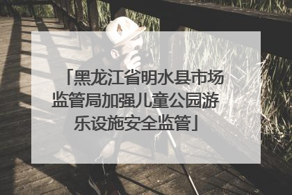 黑龙江省明水县市场监管局加强儿童公园游乐设施安全监管