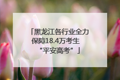 黑龙江各行业全力保障18.4万考生“平安高考”