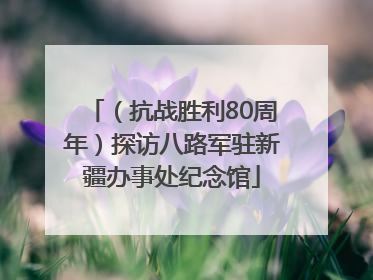 （抗战胜利80周年）探访八路军驻新疆办事处纪念馆