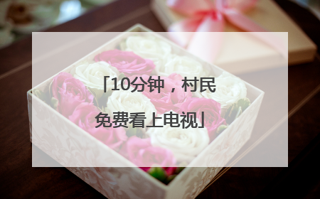 10分钟，村民免费看上电视