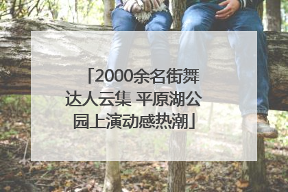 2000余名街舞达人云集 平原湖公园上演动感热潮