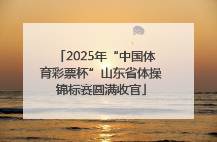 2025年“中国体育彩票杯”山东省体操锦标赛圆满收官