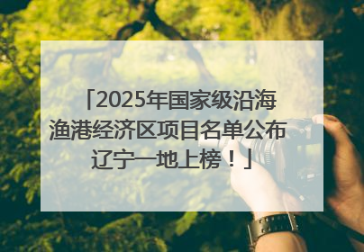 2025年国家级沿海渔港经济区项目名单公布 辽宁一地上榜！
